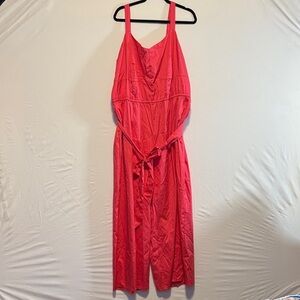 Pink Sleeveless Jumpsuit